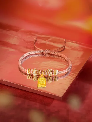 Miniatura 7 de ZHOU LIU FU 24K Solid Gold Bracelet Luck Fish Real Gold Charm Bracelet Adjustable Jewelry Braided Bracelet for Women Teens Girls
