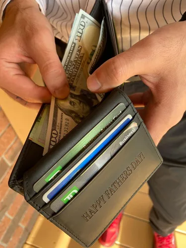 Miniatura 5 de Carteras personalizadas para hombres regalos personalizados para hombres cartera personalizada para hombres cuero de grano completo grabado