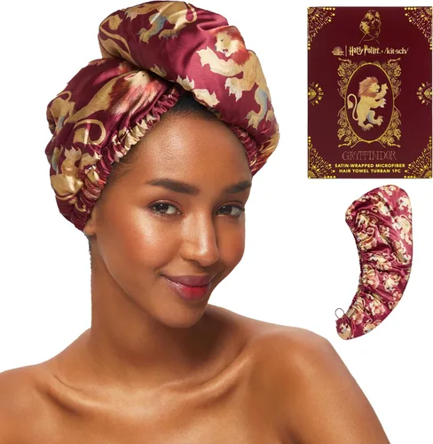 Miniatura 19 de Kitsch Toalla Envolvente de Microfibra para el Cabello para Mujeres - Toalla de Secado de Cabello Súper Absorbente - Secado Rápido
