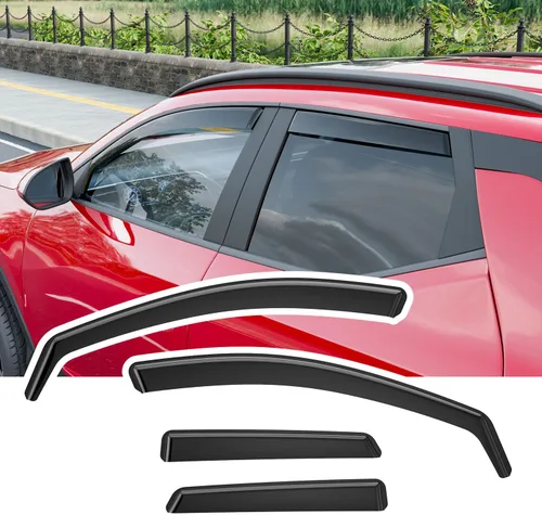 Miniatura 10 de Xipoo Deflector de lluvia compatible con Ford F150 SuperCrew 15-25 Raptor F250 F350 F450 F550 Repuesto para accesorios 15-25 F-150