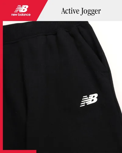 Miniatura 22 de New Balance Pantalones deportivos para niña, forro polar de mezcla de algodón suave con cordón y bolsillos (tallas 8-16)