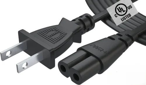 Cable de alimentación de TV de 12 pies para Samsung LG TCL Sony: Apple Tv Insignia Sharp Toshiba JVC Hisense 4k 8k UHD Crystal Tizen Smart Roku