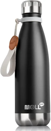 Miniatura 54 de Botella de agua para niños, botella de agua deportiva de acero inoxidable de 12 onzas con aislamiento al vacío para la vuelta a la escuela, botella