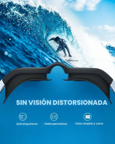 Miniatura 5 de ZIONOR G1 - Gafas de natación polarizadas unisex para mujeres adultas, antiniebla, 100% anti UV, gafas de buceo A0 (polarizado + espejo dorado)