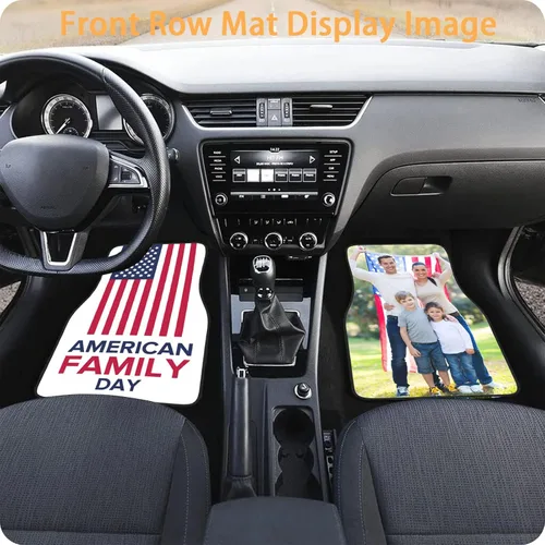 Miniatura 6 de Alfombrillas personalizadas para automóvil, 4 piezas, personalizadas, para añadir tu nombre, imagen, texto, logotipo, forros para piso de automóvil
