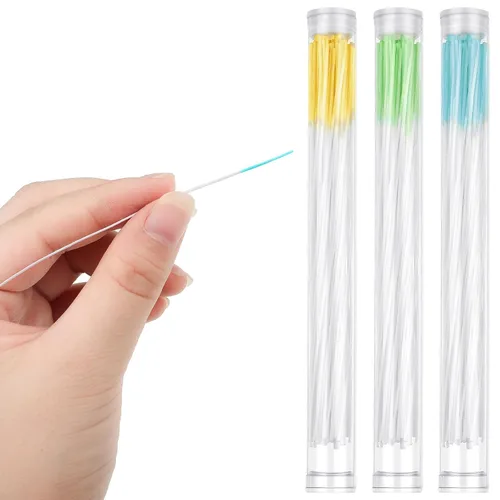 Miniatura 11 de Maitys 180 piezas de limpiador para agujeros de aretes, limpiador de perforaciones con hilo dental, fragancia de rosa para eliminar olores, cuidado