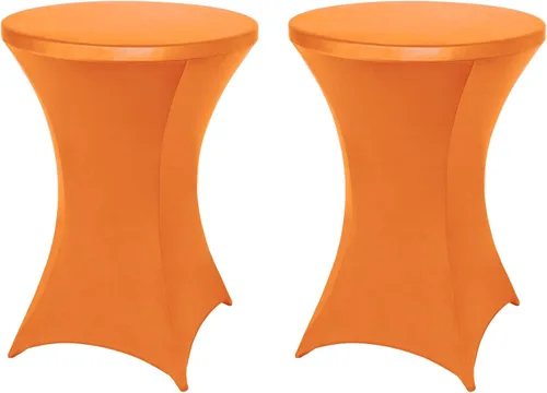 Miniatura 16 de FestiCorp Cubierta de Mesa de Spandex, Manteles Ajustados para Cóctel, Cubiertas de Mesa Redondas Elásticas Highboy para Fiesta, DJ, Bar, Boda, Rosa