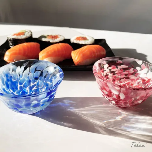 Miniatura 3 de Tazas de sake japonesas hechas a mano, exquisita cristalería artesanal para sake frío y shochu, elegante vaso para cualquier ocasión, fabricado