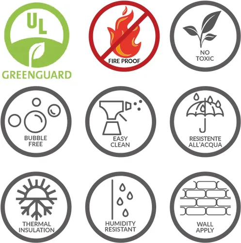 CREARREDA Adhesivo para pared de pizarra para cocina, 100% fabricado en Italia, no tóxico, ignífugo y resistente al agua