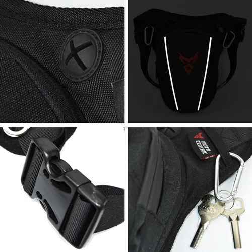 Miniatura 5 de Riñonera de cintura para hombres y mujeres, 00-negro gris, Casual