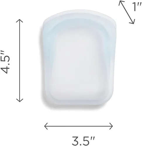 Miniatura 5 de Stasher Bolsa de almacenamiento reutilizable de silicona, bolsa de bolsillo, microondas, lavavajillas, horno, apta para congelador, Sous Vide