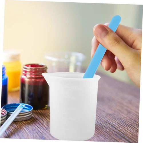 Miniatura 3 de TEHAUX 2 juegos de moldes de silicona kits de resina moldes para resina silicona taza medidora moldes de resina tazas medidores de resina