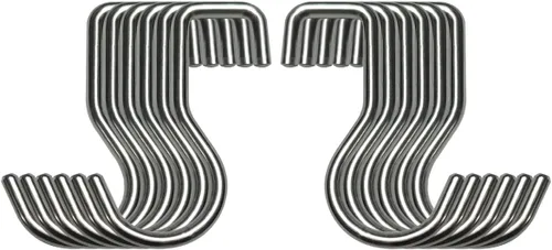 Miniatura 10 de YIIYIIN Soporte magnético para cuchillos de 18 pulgadas para montaje en pared, tiras magnéticas para cuchillos con 12 ganchos, acero inoxidable 304