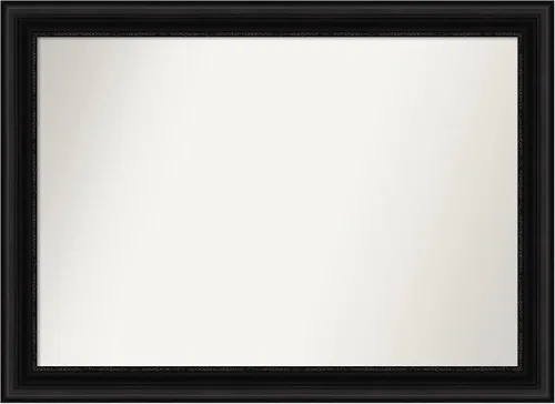Miniatura 266 de Amanti Art Espejo personalizado, espejo de baño negro puente, espejo de pared o espejo de tocador de baño sobre el fregadero (26 x 26 pulgadas)