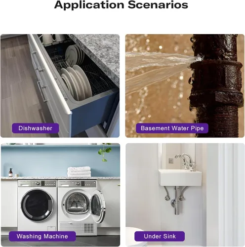 Miniatura 7 de THIRDREALITY Sensor de fuga de agua Zigbee con detección de goteo, alarma de 120dB, notificaciones de la aplicación habilitadas cuando funciona