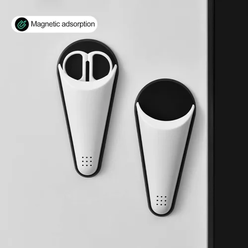 Miniatura 3 de Soporte de tijera con absorción magnética y diseño de agujeros de drenaje, caja de almacenamiento de tijeras para refrigerador desmontable