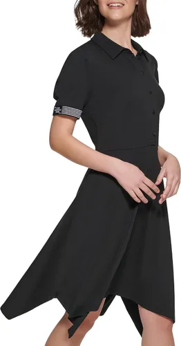 Miniatura 3 de Karl Lagerfeld Paris Vestido largo con camiseta de algodón de gran tamaño para mujer