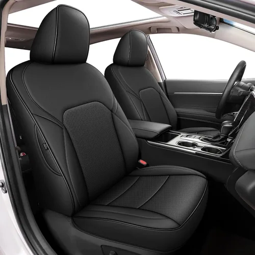 Miniatura 17 de AOMSAZTO Funda de asiento de coche para Mazda 3 2019 2020 2021 2022 2023 2024 2025 2026 – Juego completo de fundas de asiento de piel sintética