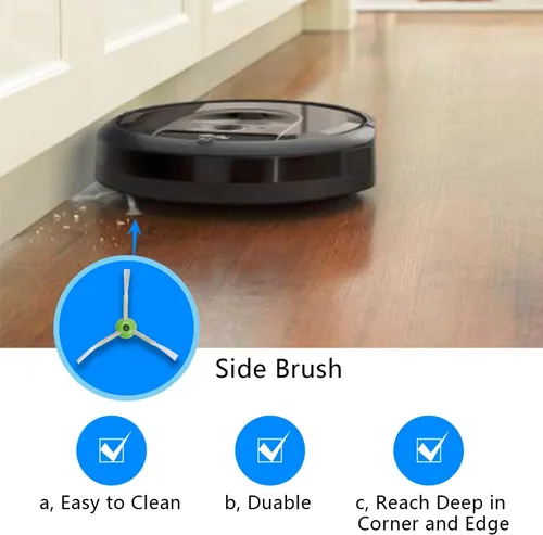 Miniatura 4 de Kit de 24 piezas de repuesto para iRobot Roomba i7 i7+ i1 i3 i4 i5 i6 i8 J5 J6 J7 J8 J9 Plus E5 E6 aspiradora, cepillos de goma y filtros HEPA