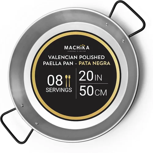 Miniatura 7 de Machika Sartén profesional de acero al carbono Sartén de acero al carbono para cocinar comida mediterránea Sartén premium para uso profesional
