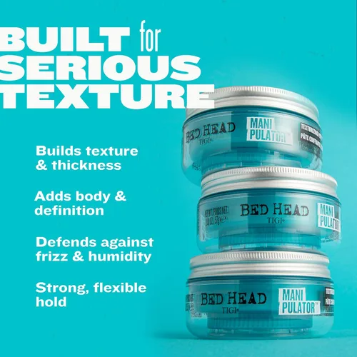 Miniatura 5 de Bed Head by TIGI Manipulator - Masilla texturizadora, masilla de peinado de sujeción firme para cabello corto a mediano, tamaño de viaje, 1.06 onzas