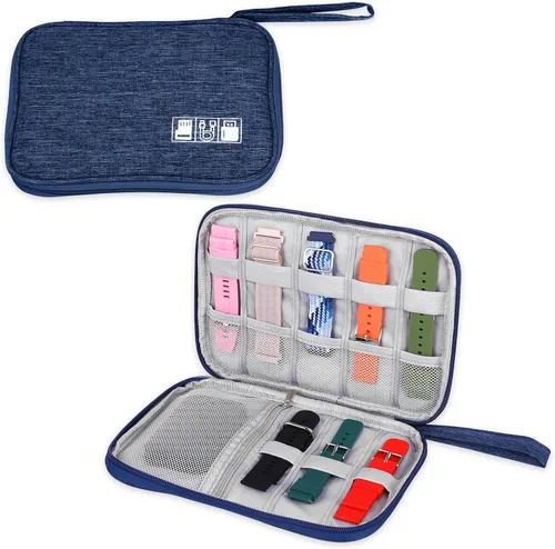 simarro Funda de almacenamiento para correa de reloj, bolsa organizadora de viaje para correas de reloj, impermeable, funda organizadora de correa