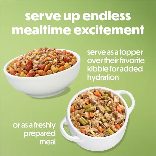 Miniatura 10 de Comidas preparadas Purina Beneful, comida para perro, paquete surtido, 10 onzas Tubo, paquete de 8