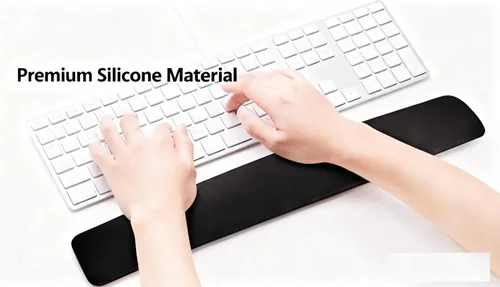 Miniatura 7 de Almohadilla de silicona para reposamuñecas, antideslizante, duradera y cómoda para facilitar la escritura y aliviar el dolor, reposamuñecas de gel