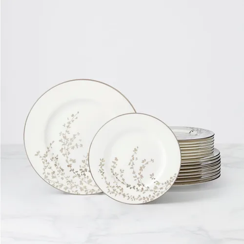 Miniatura 3 de Kate Spade New York Gardner Street Platinum - Juego de 5 piezas, 4.25 libras, color blanco