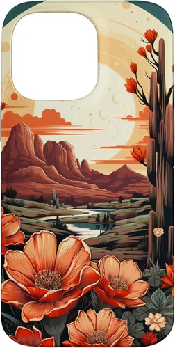 Miniatura 21 de Retro Flower Cactus, Aesthetic, Western Boho Wildflower Case for iPhone 17
