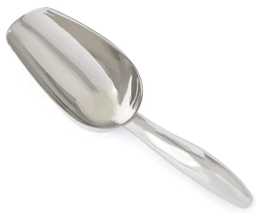 Miniatura 2 de Cuchara de acero inoxidable de 3 onzas, 8.25 pulgadas de largo x 2.4 pulgadas de ancho, para hielo, comida para perros y gatos, palomitas de maíz