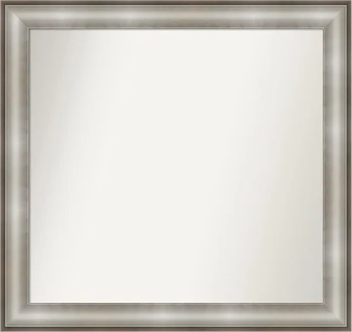 Miniatura 147 de Amanti Art Espejo de baño plateado para sobre fregadero, 28 x 47 pulgadas, espejo rectangular de plata imperial, marco de madera tradicional de gran