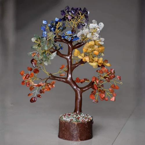 Miniatura 4 de Árbol de cristal, árbol de 7 piedras de chakras, decoración de cristal para el hogar, fortuna, regalos espirituales para la buena suerte, árboles