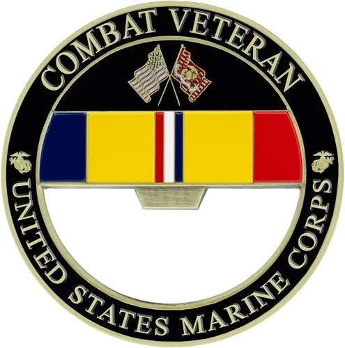 Miniatura 2 de USMC Combat Veterano Abrebotellas Moneda - Moneda de desafío del Cuerpo de Marines