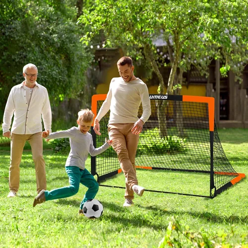 Miniatura 5 de Kids Soccer Goals for Backyard Set of 2, 4 x 3 ft/6 x 4 Toddler Soccer Goal Training Equipment with Soccer Ball, Cones, Pop Up Soccer Net for Kids