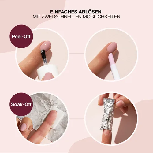 Miniatura 6 de alessandro Striplac - Esmalte de uñas para despegar o remojar - 126 terciopelo rojo para mujer - 0.27 onzas