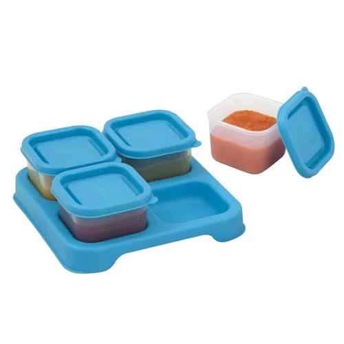 Miniatura 3 de green sprouts Cubos irrompibles de comida fresca para bebés (2 onzas/4 unidades) Almacena, lleva y sirve comida casera para bebés. La tapa Agua
