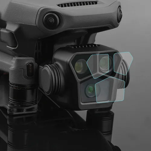 Miniatura 5 de Juego de 2 protectores de pantalla de lente para DJI Mavic 3 Pro Drone 9H de dureza de vidrio templado, accesorio de película protectora