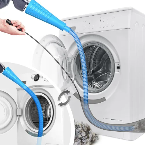 Sealegend Kit de Limpiador de Ventilación de Secadora de 2 Piezas Accesorio para Aspiradora de Pelusa para Secadora, Limpiador de Ventilación de Azul