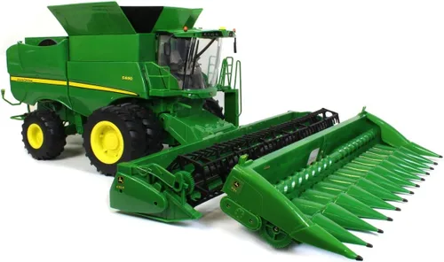 Miniatura 2 de TOMY Big Farm John Deere S690 Combine - Escala 1:16 - Incluye accesorios de cabezal de maíz y draper - Juguetes de granja con luces y sonidos