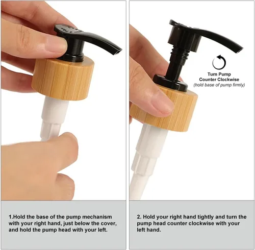 Miniatura 5 de El juego de dispensador de jabón de vidrio contiene jabón de manos y dispensador de jabón para platos, adecuado para decoración de baño y cocina