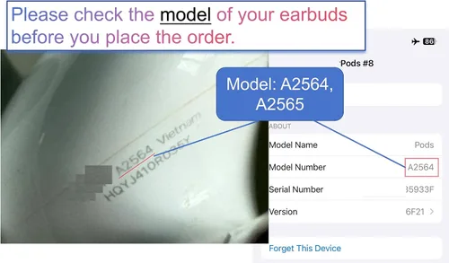 Miniatura 3 de Meenova A2565 OEM Reemplazo de auricular derecho para AirPod de 3ª generación, solo lado derecho único, compatible con el estuche de carga original