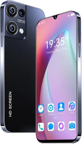 Teléfono celular desbloqueado, Android 13 teléfonos móviles pantalla HD de 6.49 pulgadas, SIM dual, 1+16G ROM/SD a 256GB, cámara dual/3200mAh