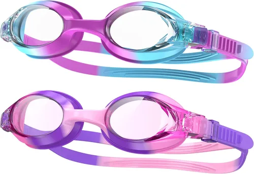 Miniatura 8 de findway Gafas de natación para niños, antivaho y sin fugas, para niñas de 3 a 14 años