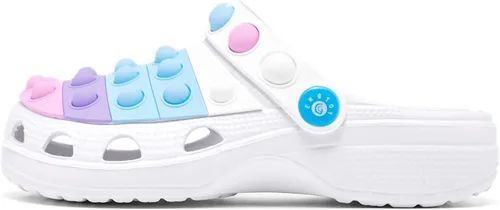 Miniatura 3 de Engtoy Zuecos para niños y niñas, zapatos de jardín sin cordones, sandalias divertidas y ligeras para la playa