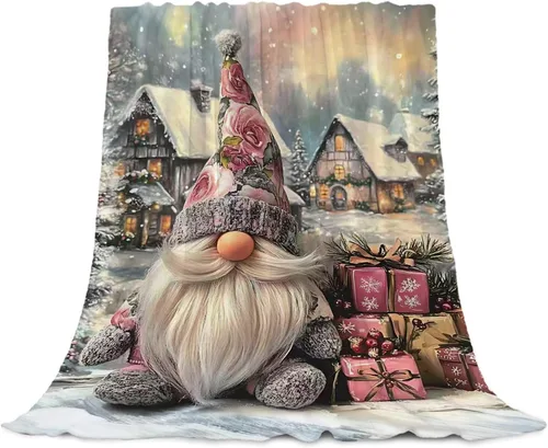 Miniatura 27 de YeeJu Manta de Navidad para Bebé Decorativa Roja a Cuadros Manta Navideña para Niños Pequeños Manta para Envolver Mascotas Cuna Suave Ligera