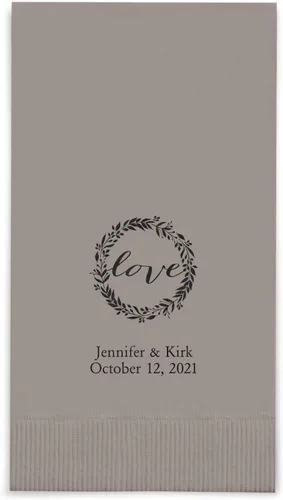 Miniatura 14 de Weddingstar - servilletas de papel impresas personalizables Negro