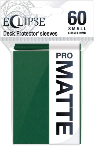 Ultra Pro - Eclipse - Paquete de 60 mangas pequeñas mate - Verde bosque
