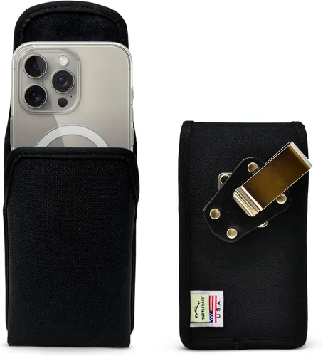 Miniatura 22 de Turtleback Clip para cinturón para iPhone 16 Pro, 16e, 15 Pro 14 Pro 13 Pro - Grande: se adapta con fundas de estilo voluminoso Defender, nailon