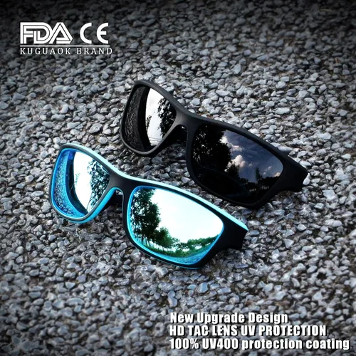 Miniatura 3 de KUGUAOK Gafas de sol deportivas polarizadas para hombres, para conducir, ciclismo, pesca, gafas de sol 100% con protección UV